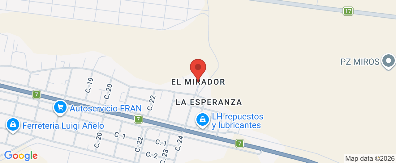 Mapa de la ubicación
