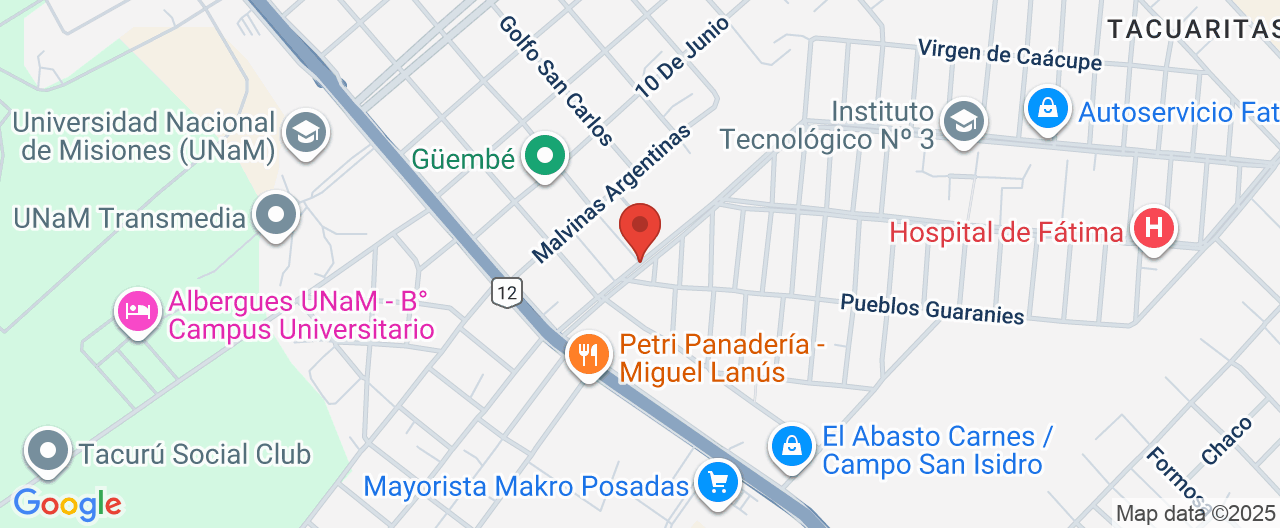 Mapa de la ubicación