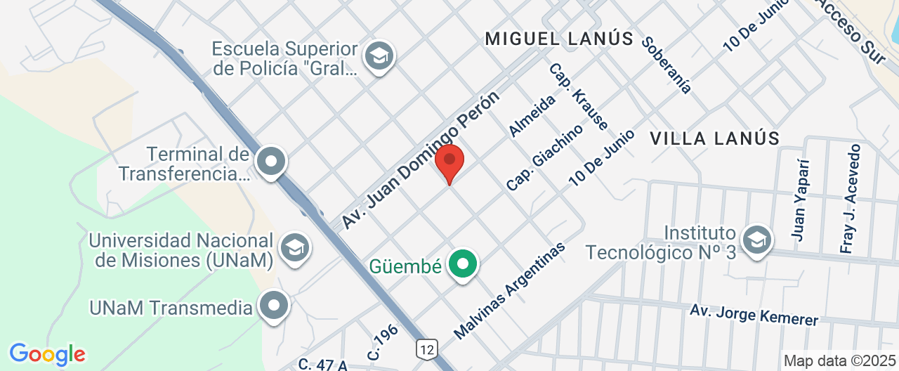 Mapa de la ubicación