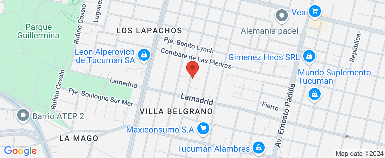 Mapa de la ubicación