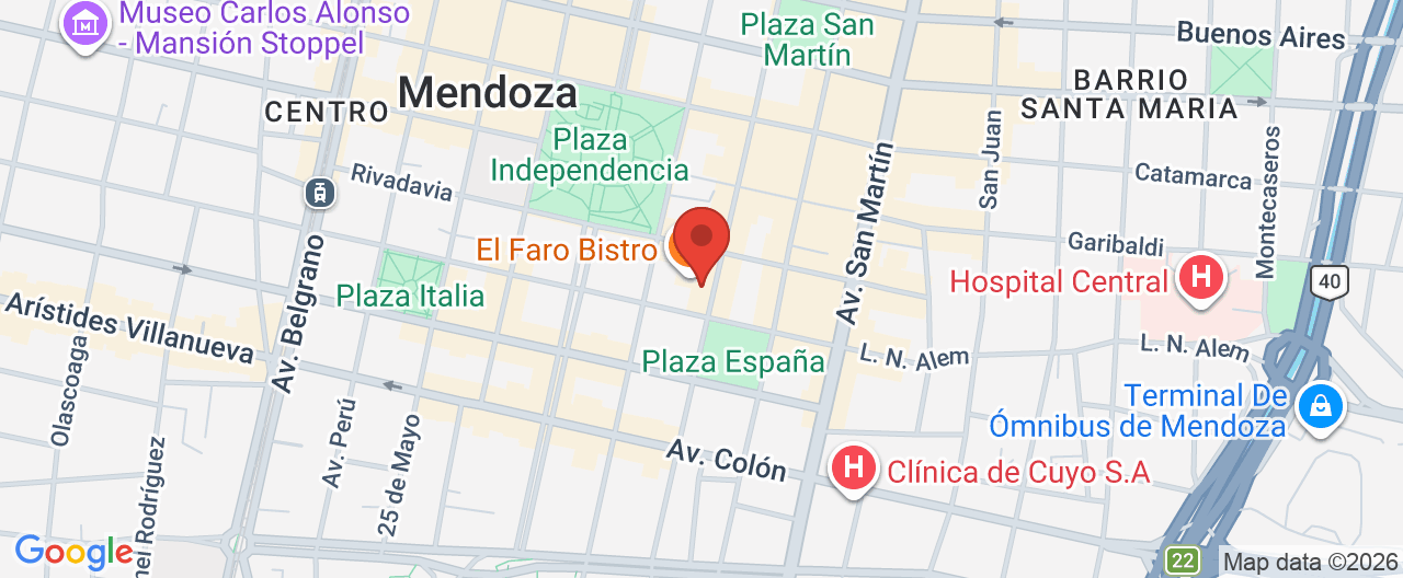 Mapa de la ubicación