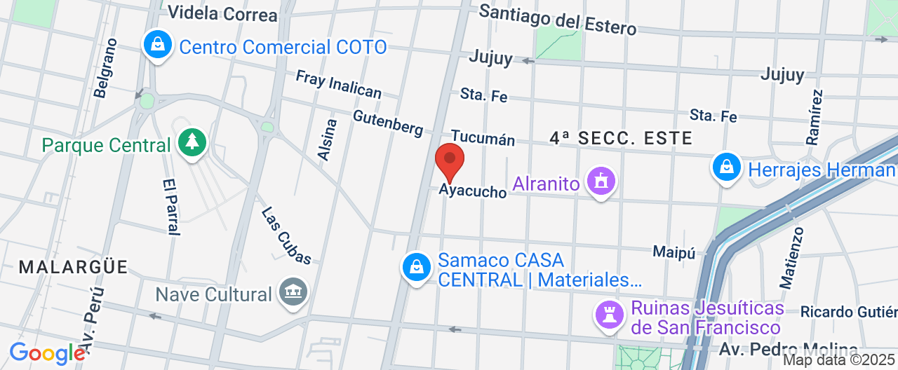 Mapa de la ubicación