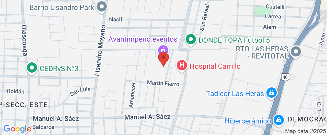 Mapa de la ubicación
