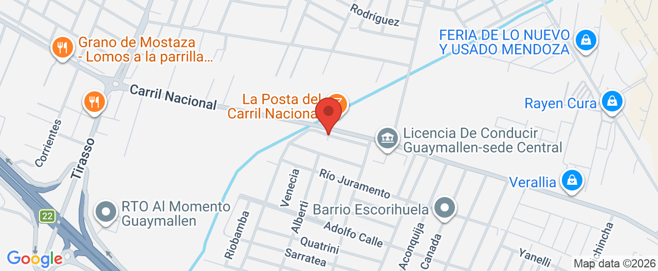 Mapa de la ubicación