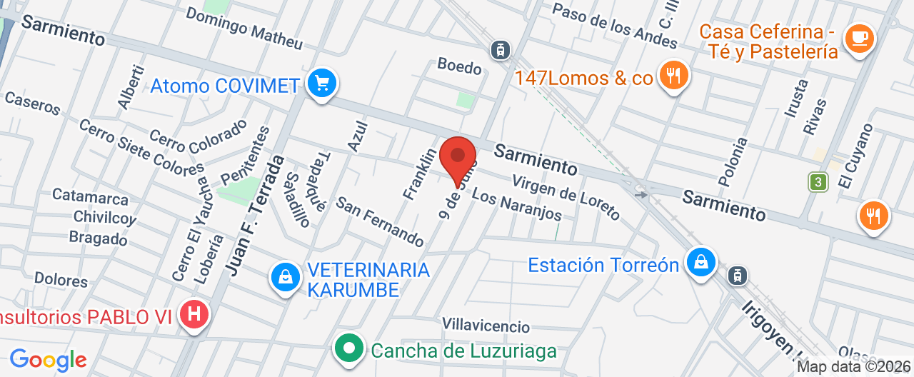 Mapa de la ubicación