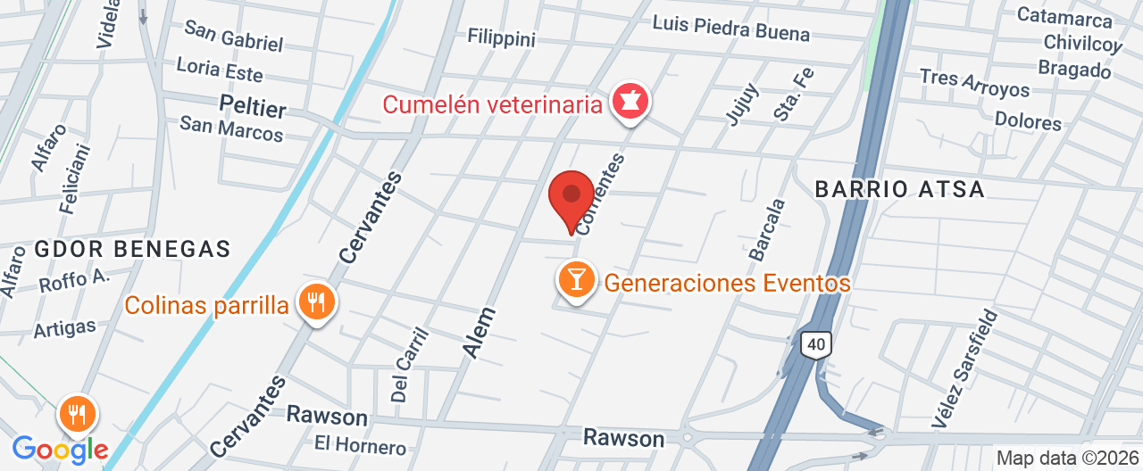 Mapa de la ubicación