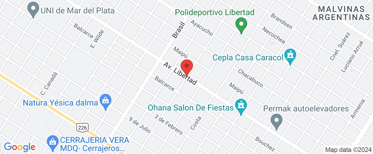 Mapa de la ubicación