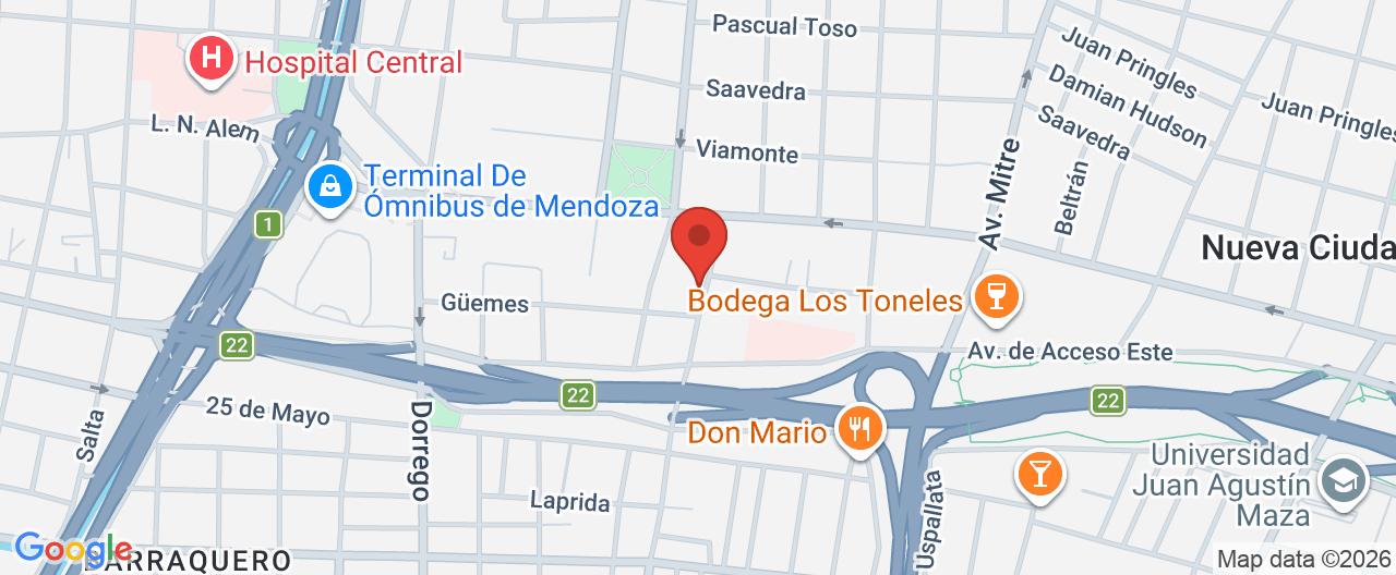 Mapa de la ubicación
