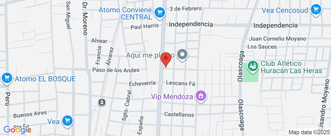 Mapa de la ubicación