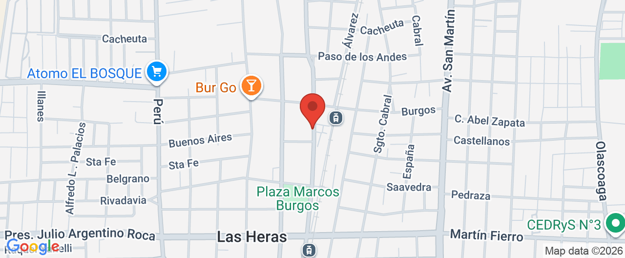 Mapa de la ubicación
