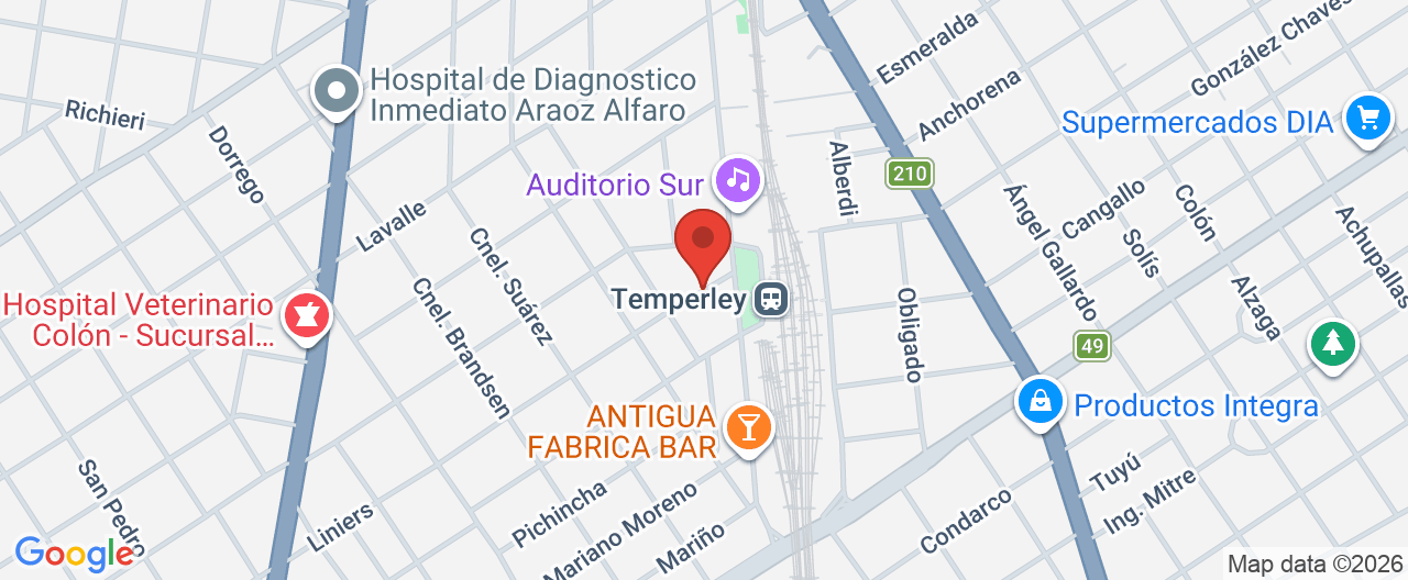 Mapa de la ubicación