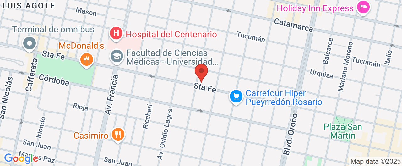 Mapa de la ubicación