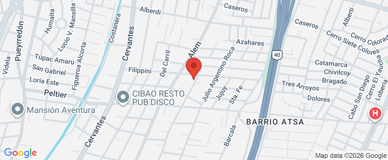 Mapa de la ubicación
