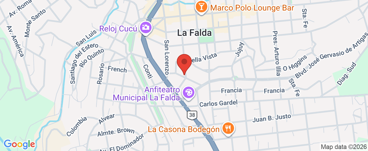 Mapa de la ubicación