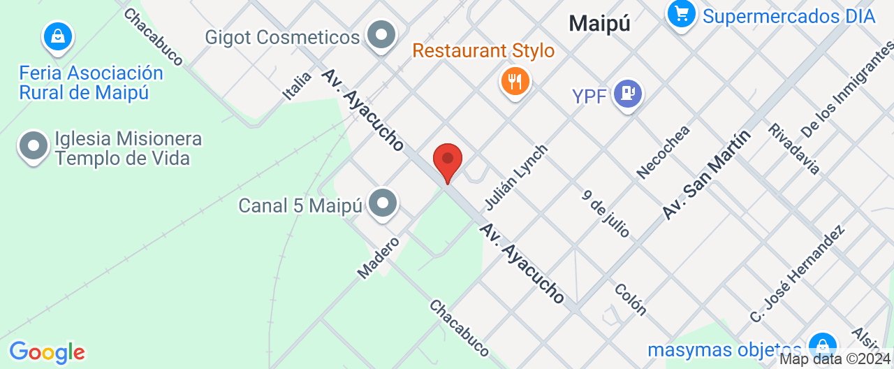 Mapa de la ubicación