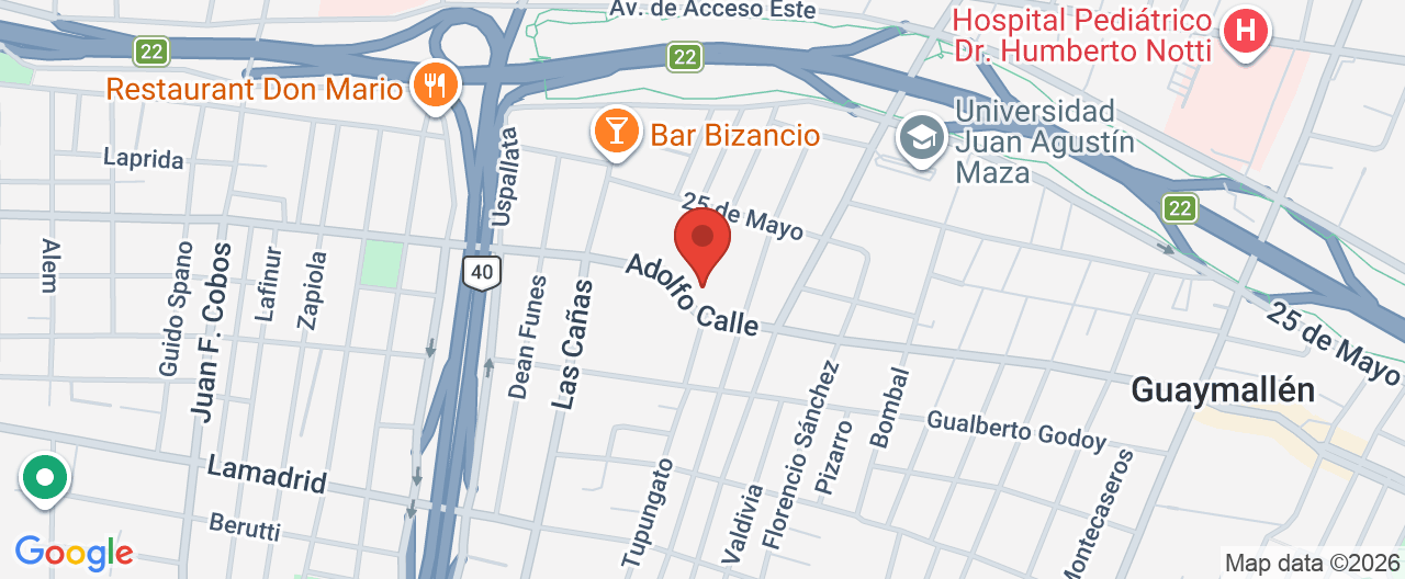 Mapa de la ubicación