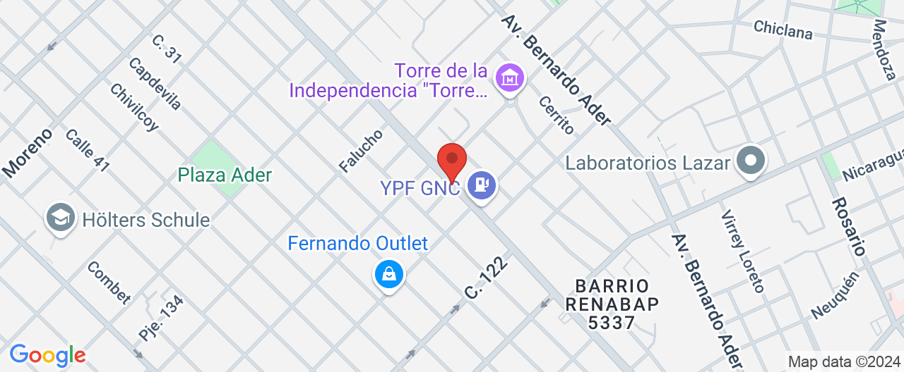 Mapa de la ubicación