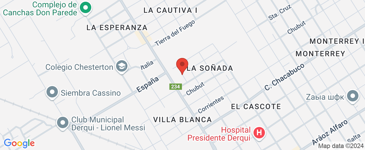 Mapa de la ubicación