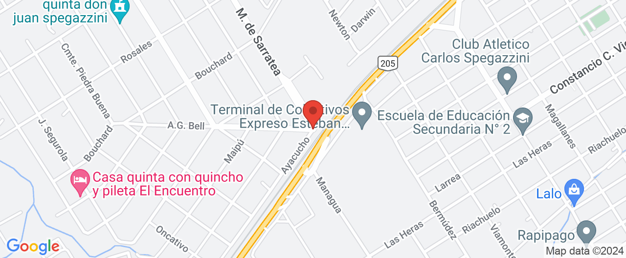 Mapa de la ubicación
