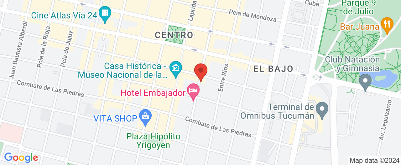 Mapa de la ubicación