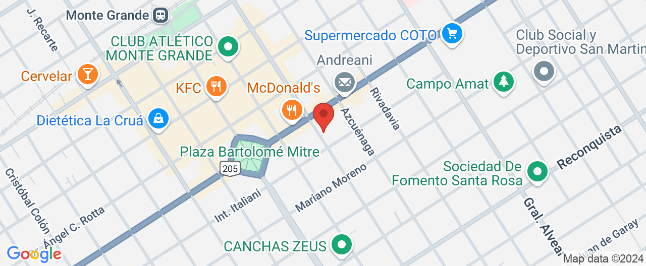 Mapa de la ubicación