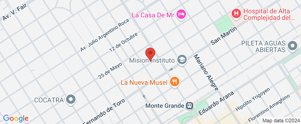 Mapa de la ubicación