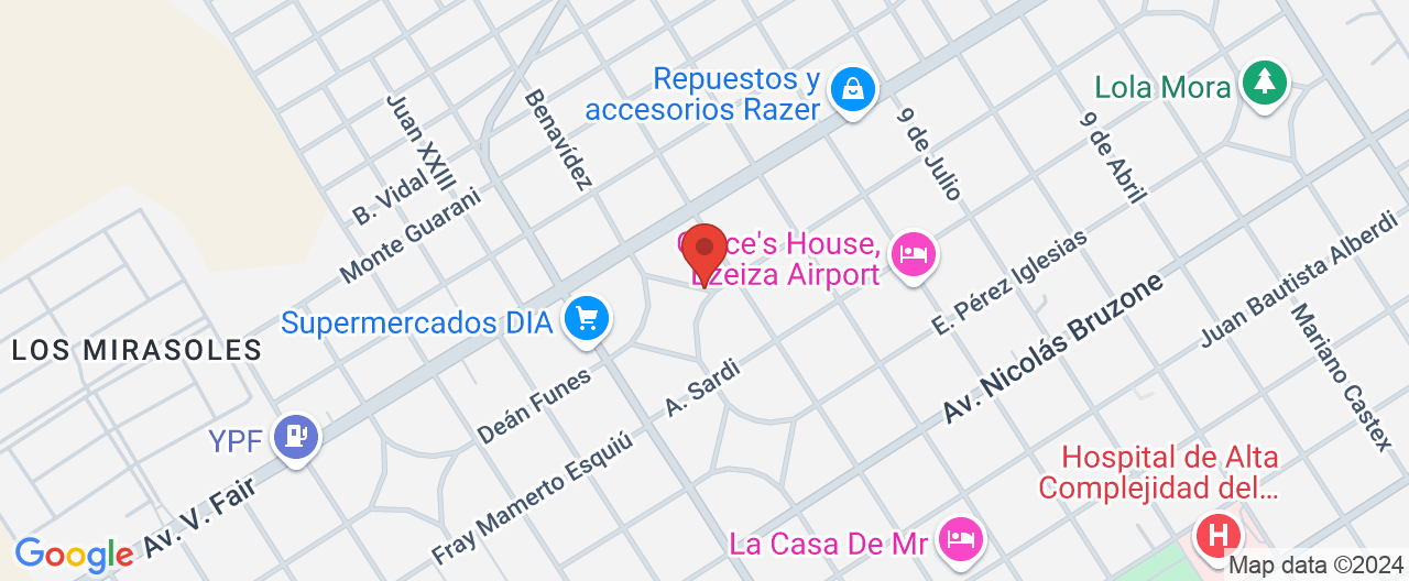 Mapa de la ubicación