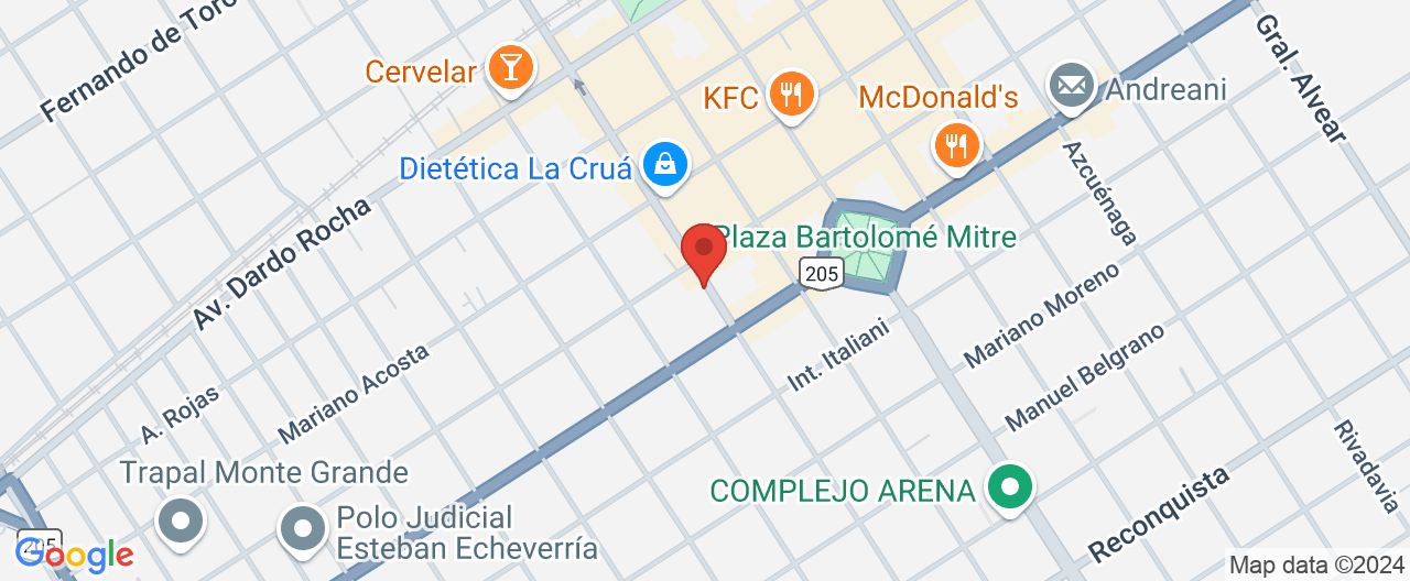Mapa de la ubicación