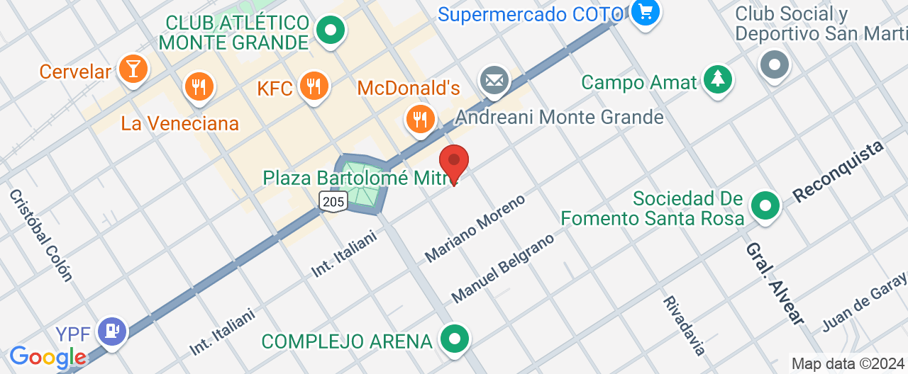 Mapa de la ubicación