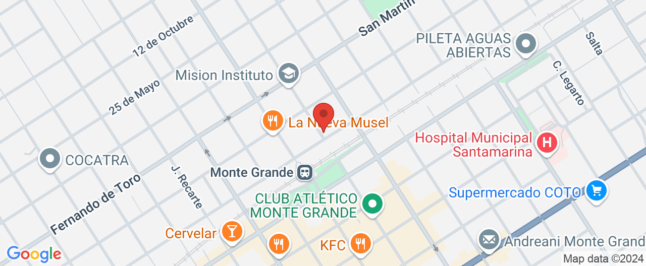 Mapa de la ubicación