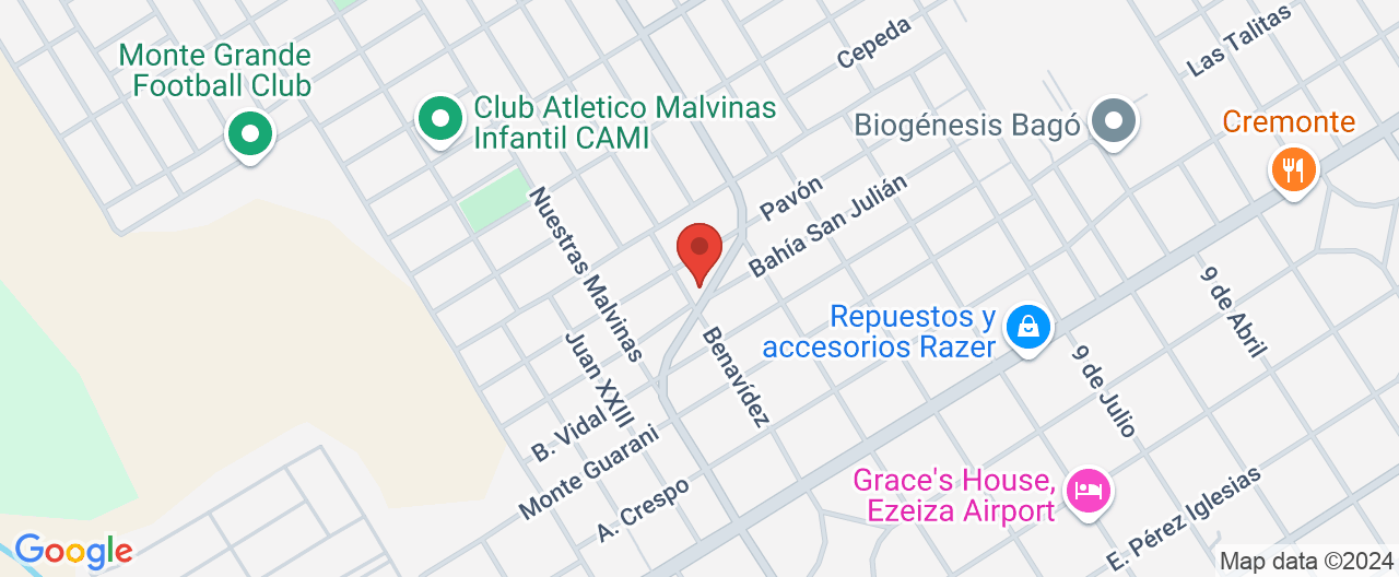Mapa de la ubicación