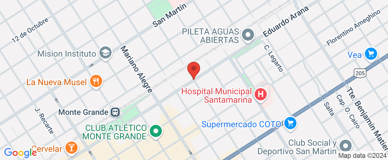 Mapa de la ubicación