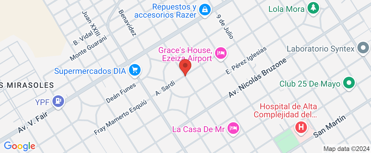 Mapa de la ubicación