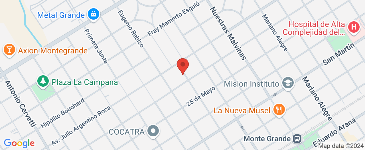 Mapa de la ubicación