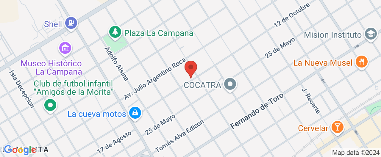 Mapa de la ubicación