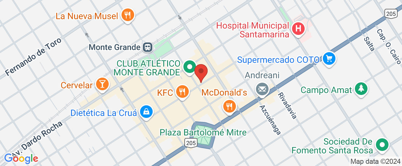 Mapa de la ubicación