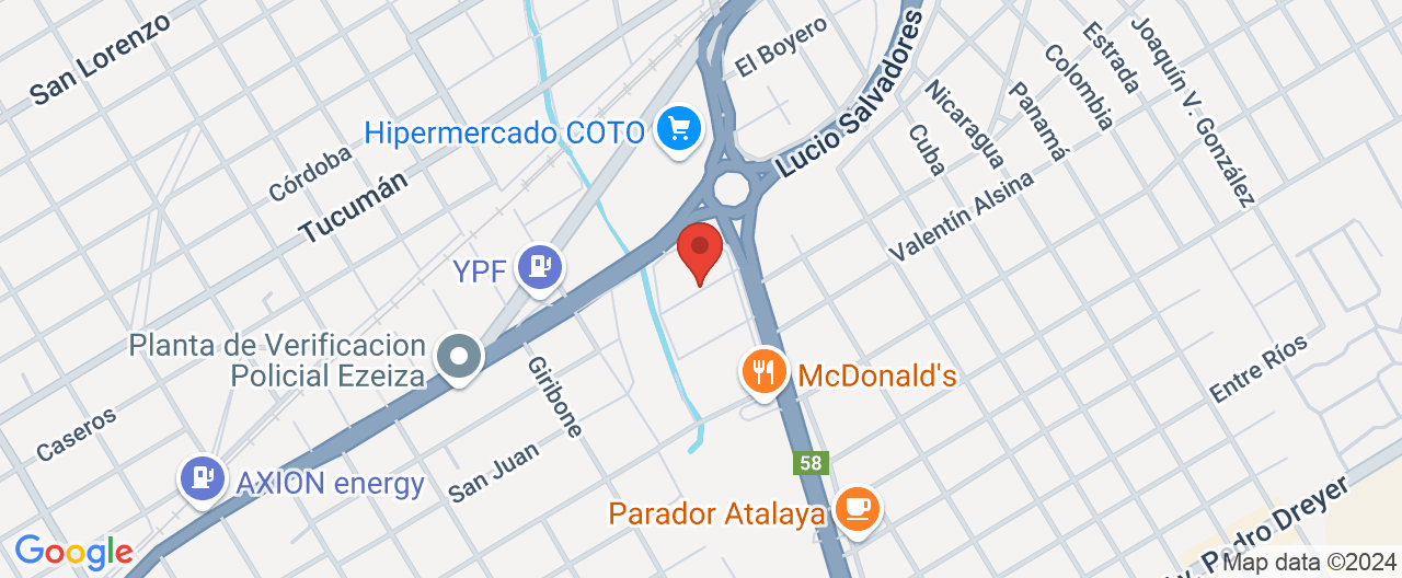 Mapa de la ubicación