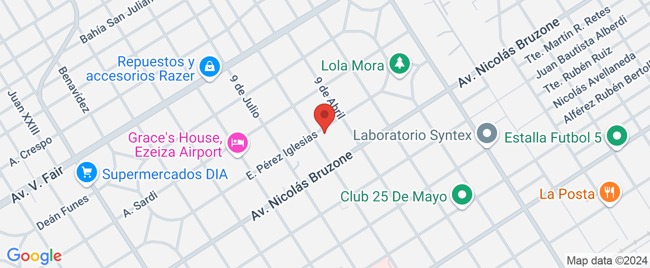 Mapa de la ubicación