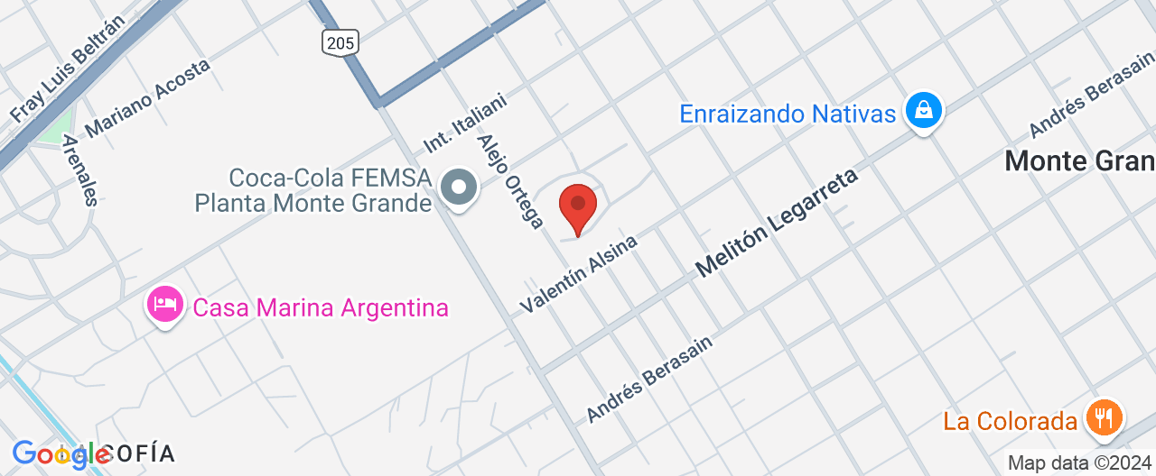 Mapa de la ubicación