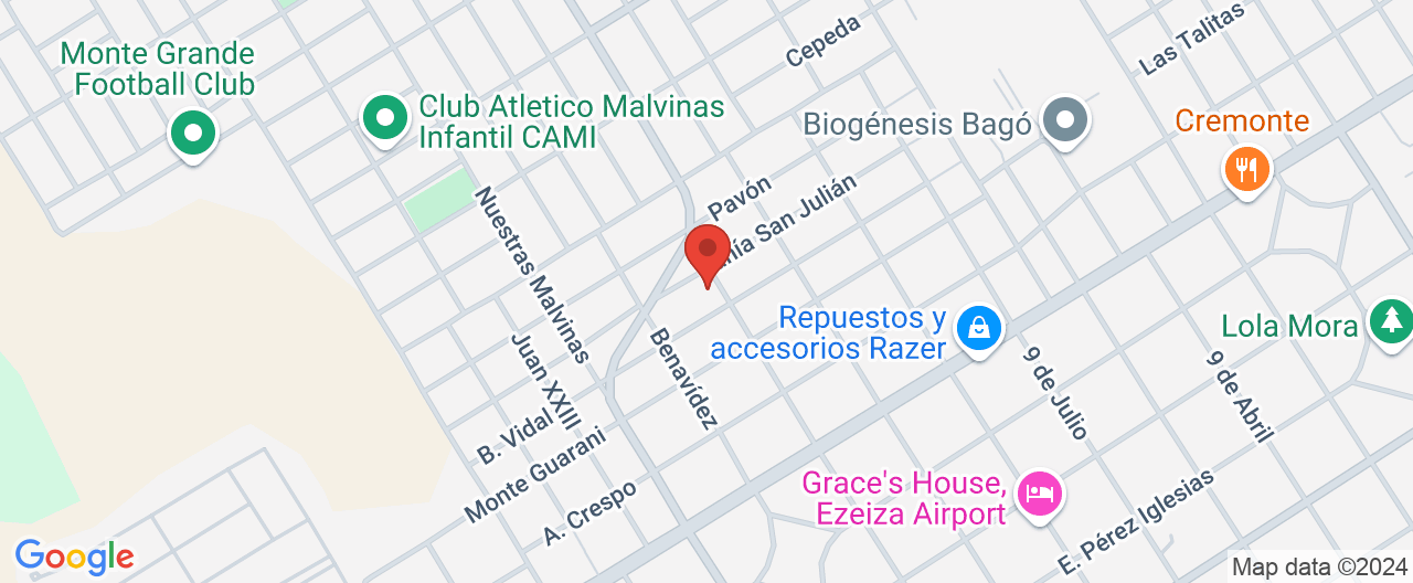 Mapa de la ubicación