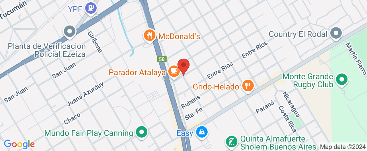 Mapa de la ubicación