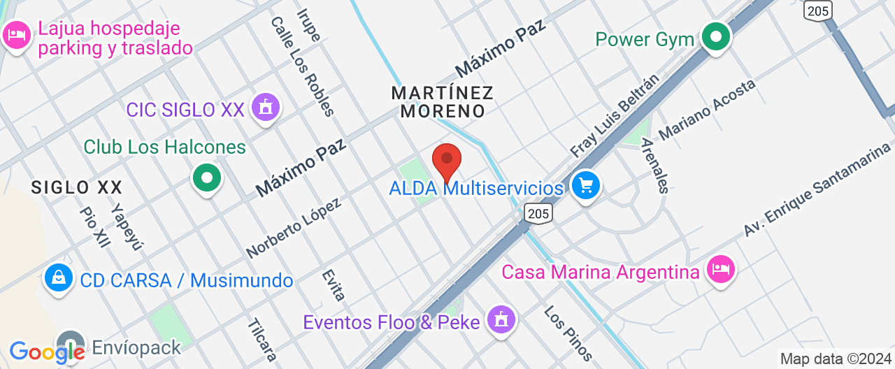 Mapa de la ubicación