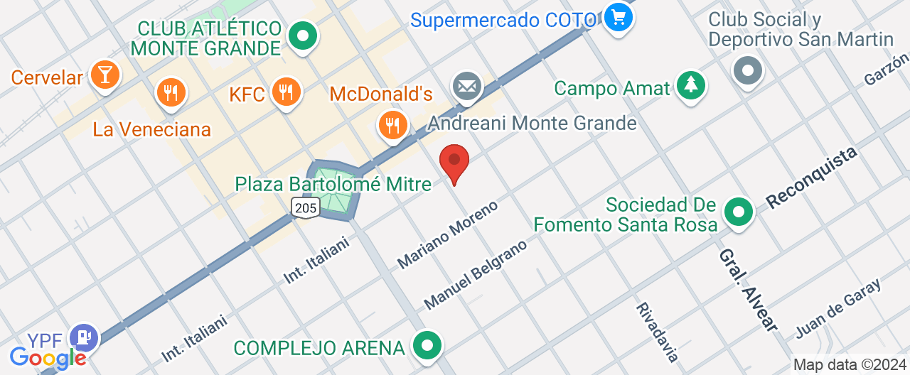 Mapa de la ubicación