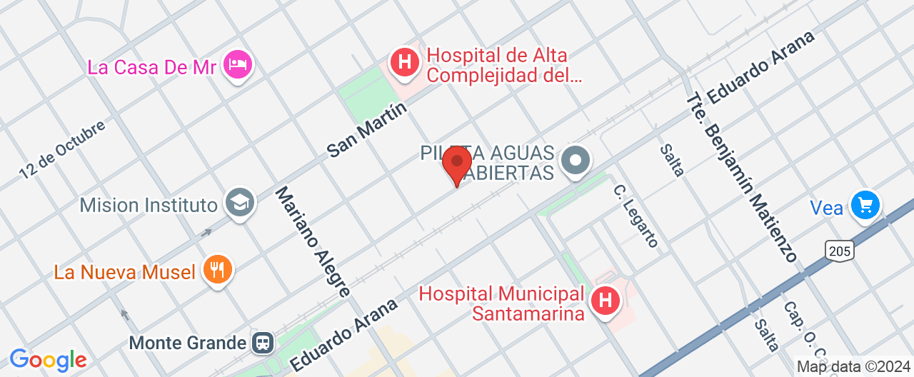Mapa de la ubicación