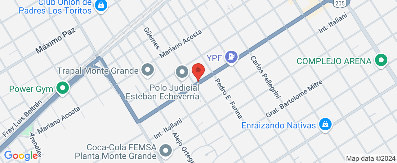 Mapa de la ubicación