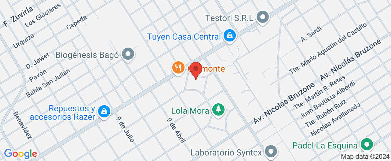 Mapa de la ubicación