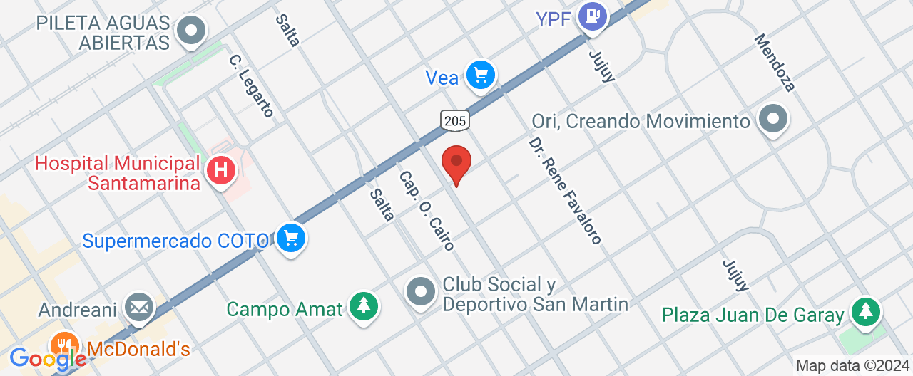 Mapa de la ubicación