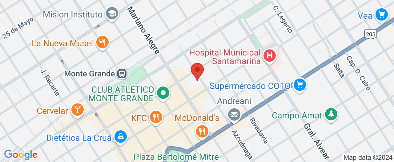 Mapa de la ubicación