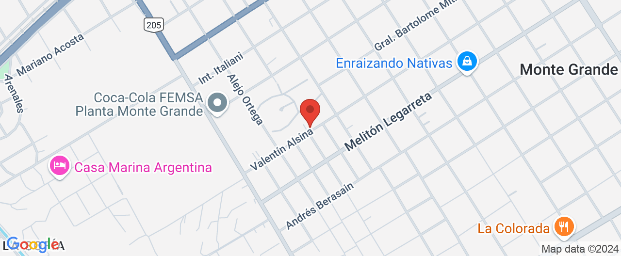 Mapa de la ubicación