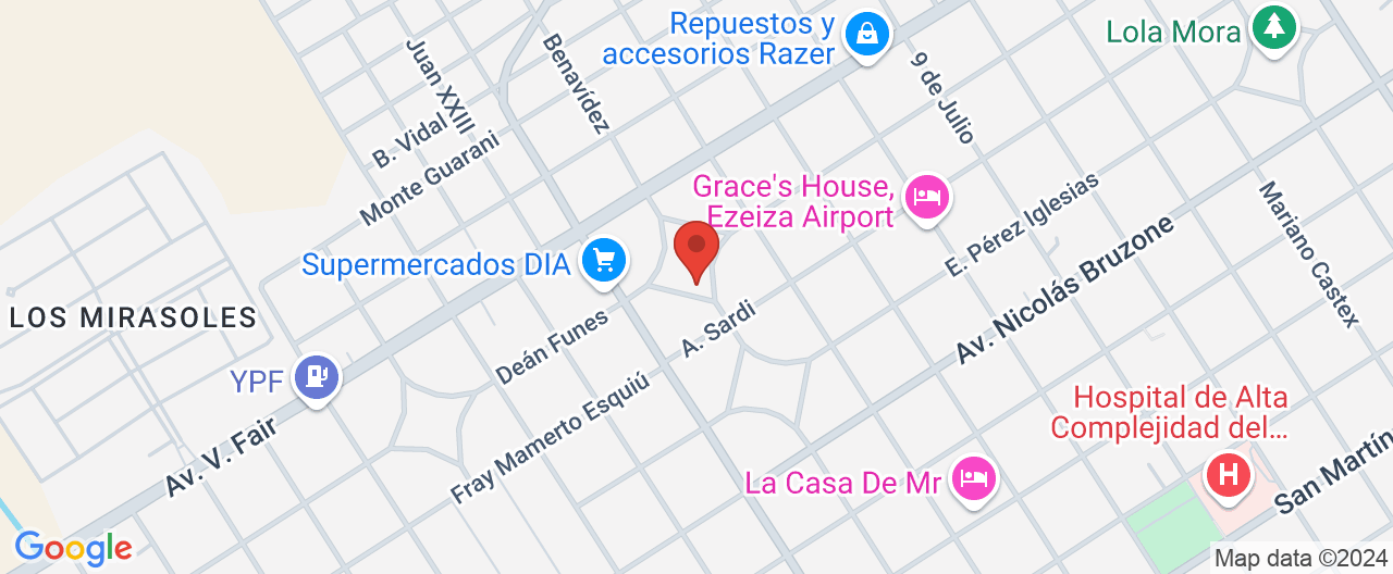 Mapa de la ubicación